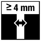 FB ≥ 4 mm
