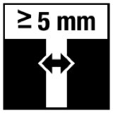 FB ≥ 5 mm