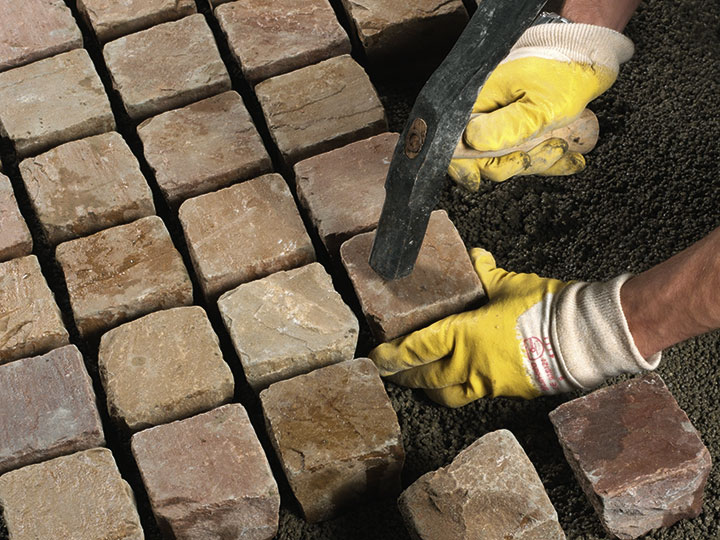 Bild 6: Pflaster hammerfest setzen